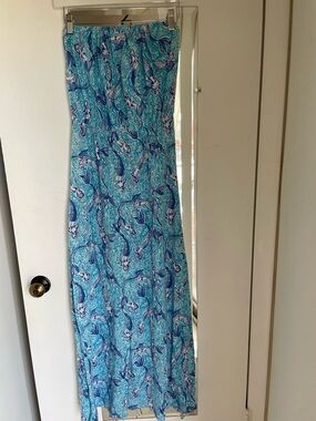 Lilly Pulitzer Strapless Mermaid Maxi Dress